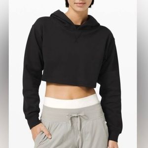 Lululemon Cropped Pullover Hoodie Black Size XS